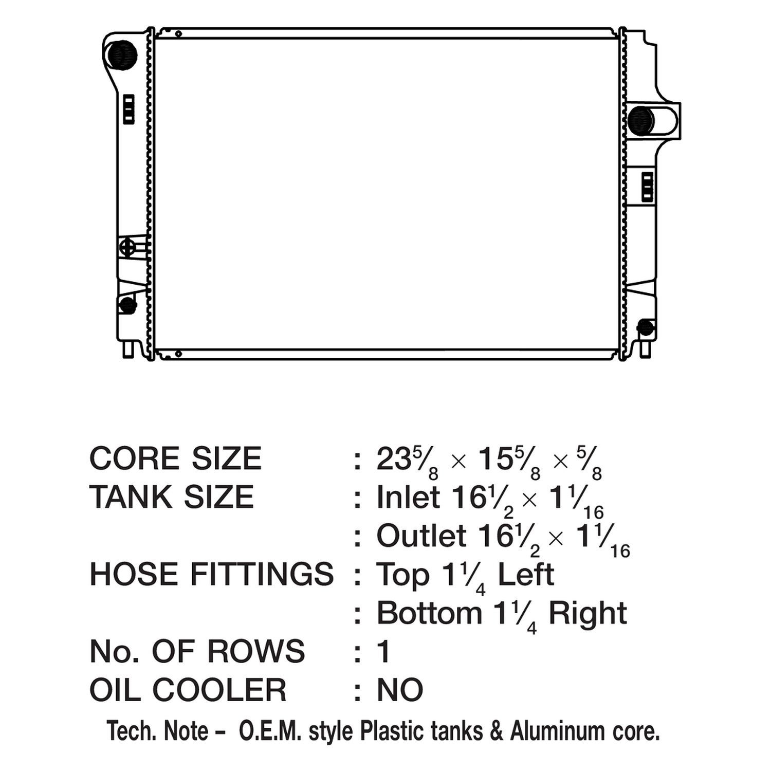 CSF® - Toyota Prius 2019 Engine Coolant Radiator