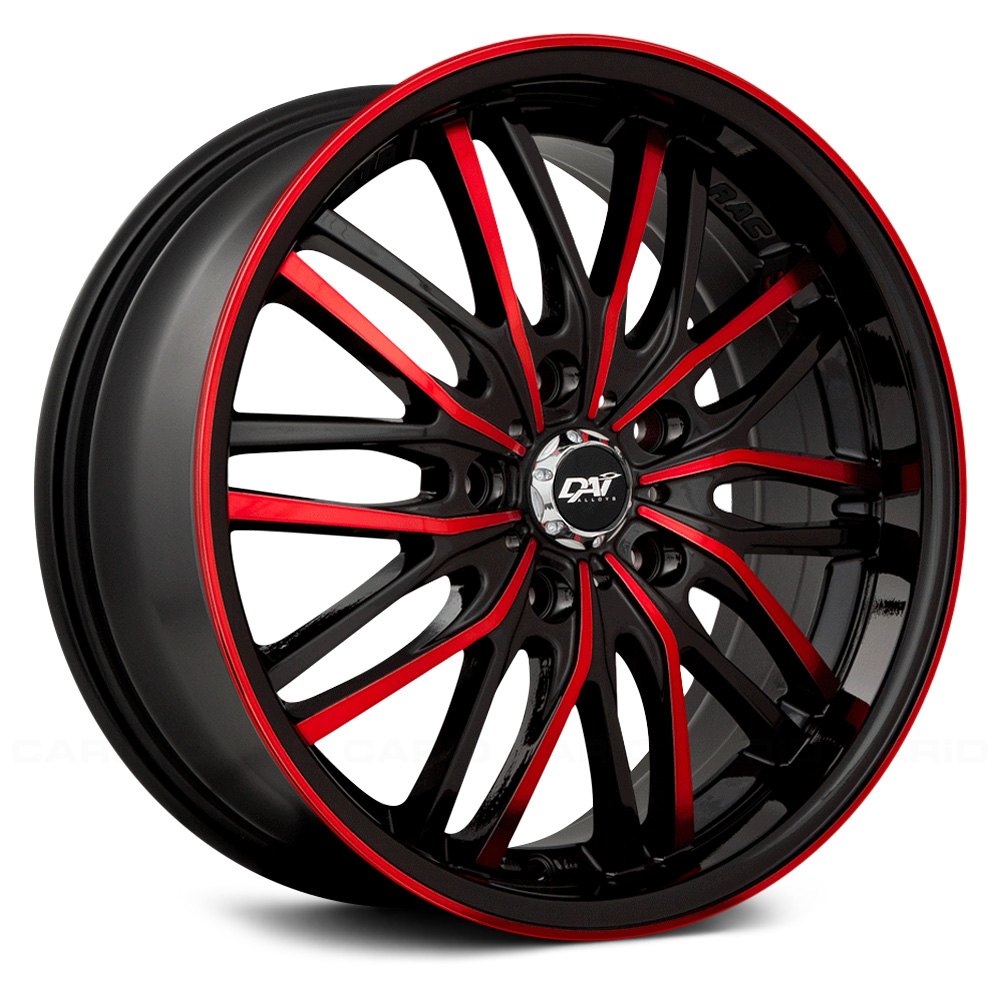 DAI ALLOYS ® - DW52 MEPHISTO Gloss Black with Red Accents. 