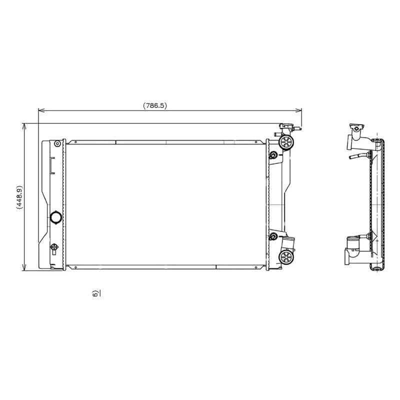 Denso 221-3158 Replacement Radiator - Fits Various Vehicle Makes & Models