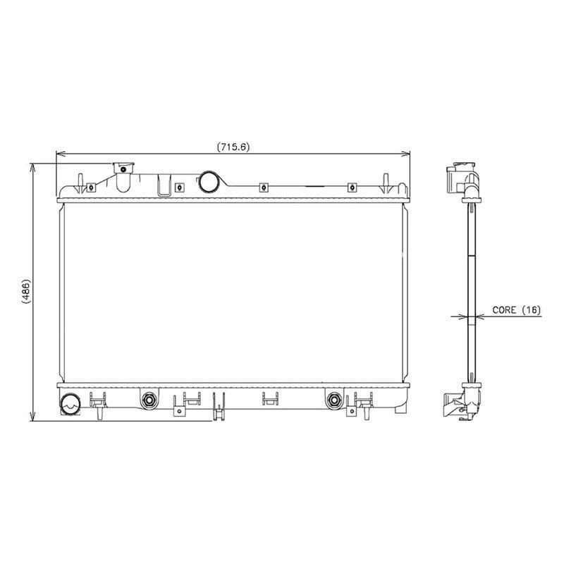Denso® 2213604 Engine Coolant Radiator
