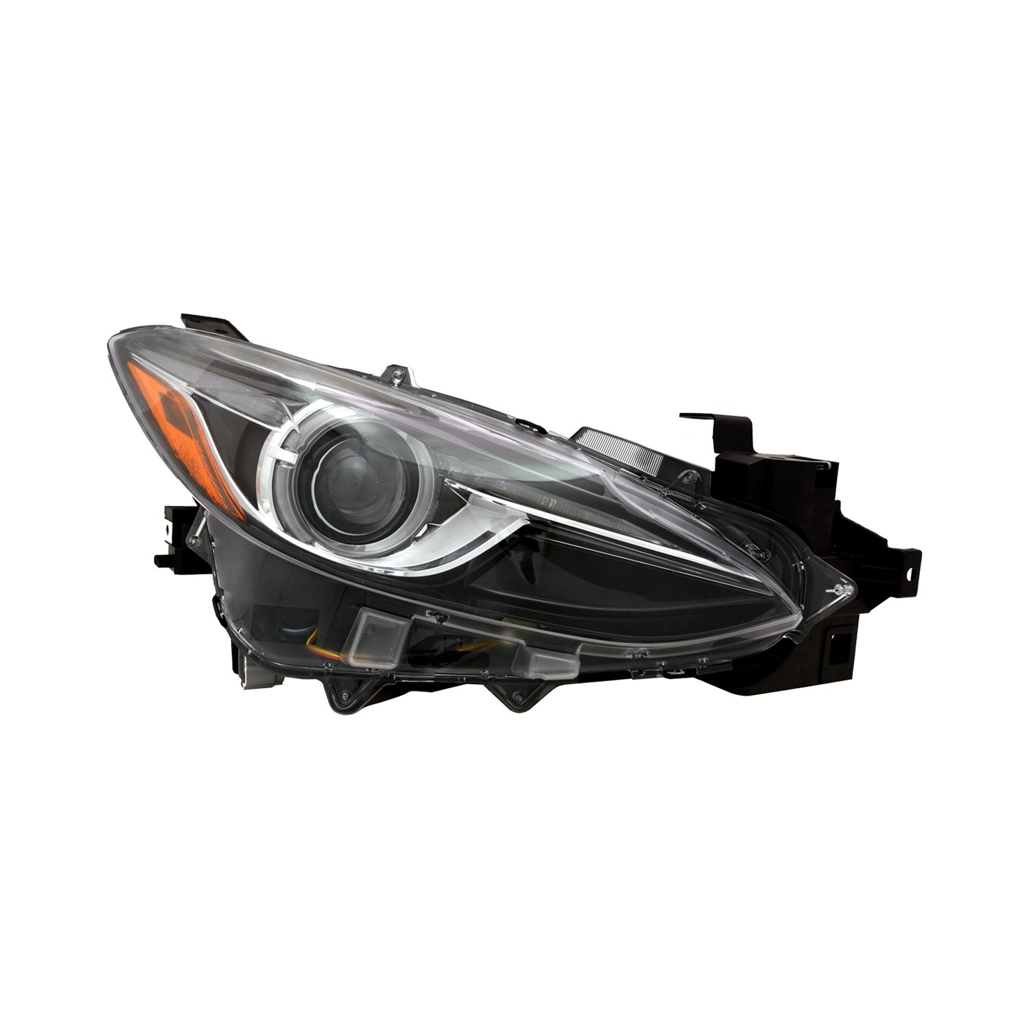 Depo® Mazda 3 without Auto Leveling Headlights and with Factory HID