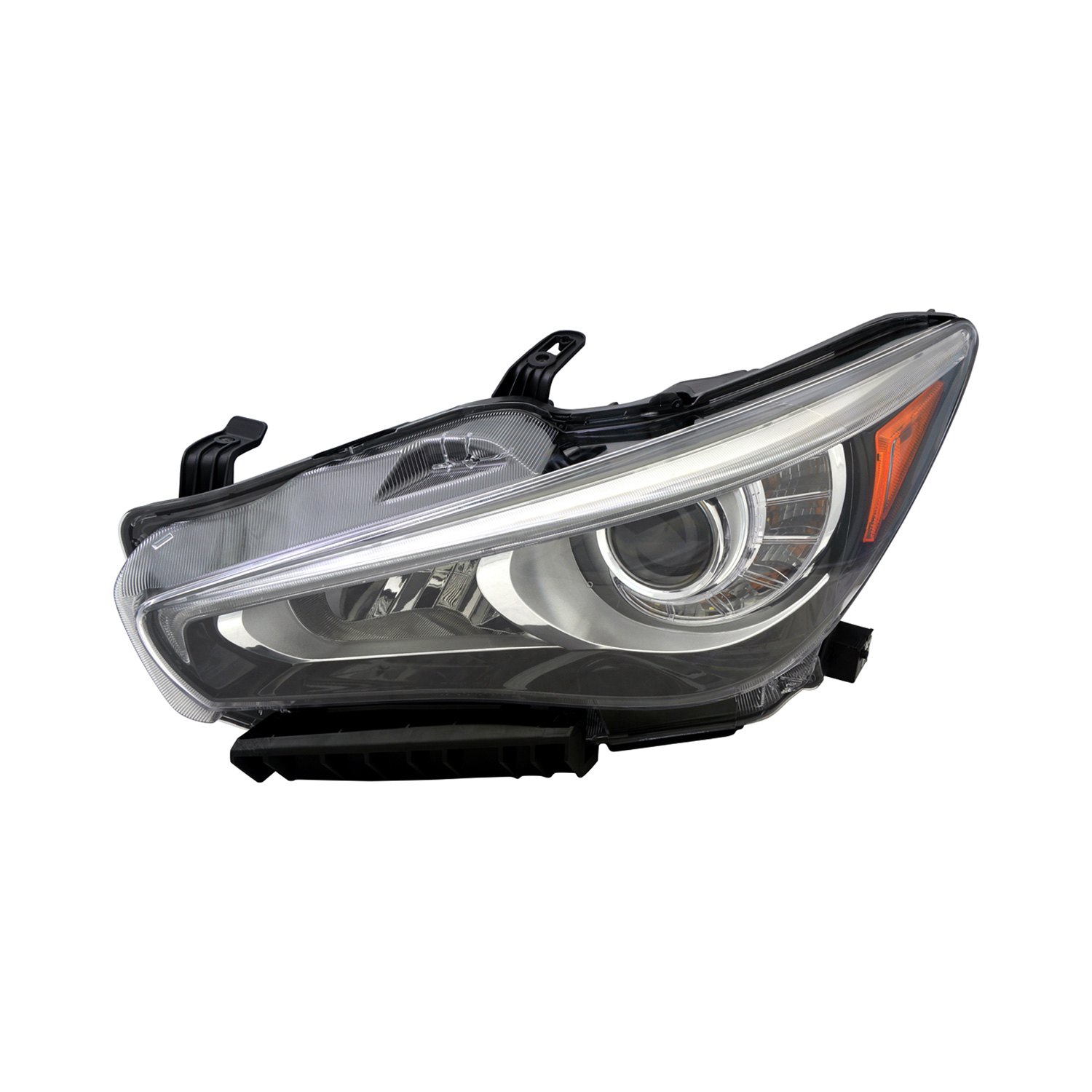 Depo® Infiniti Q50 without Factory Adaptive Headlights, Eco Package