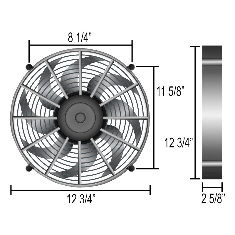 Derale 16212 Radiator Pusher/Puller Fan