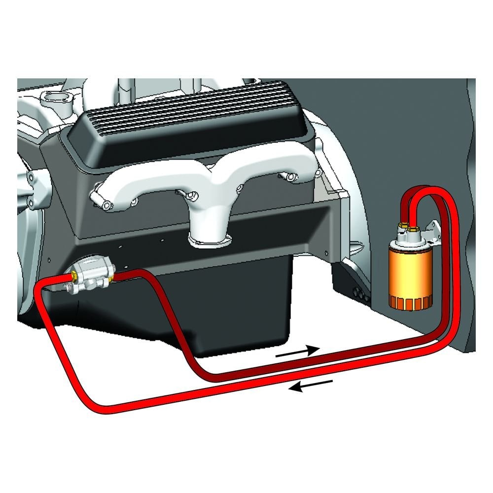 Derale Performance® 15781 Single Mount Oil Filter Relocation Kit