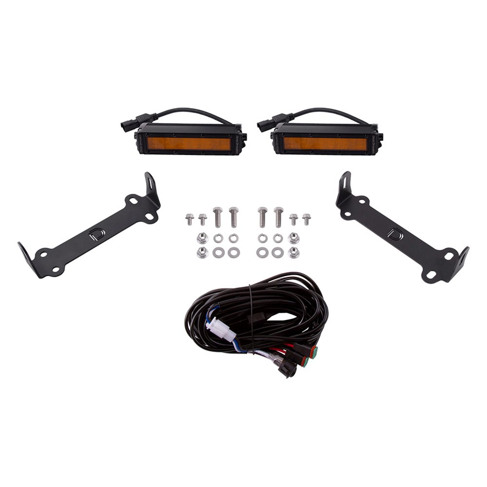 Diode Dynamics® DD6758 Upper Grille Opening Mounted Stage Series 6" 2x26.6W Wide Beam Amber