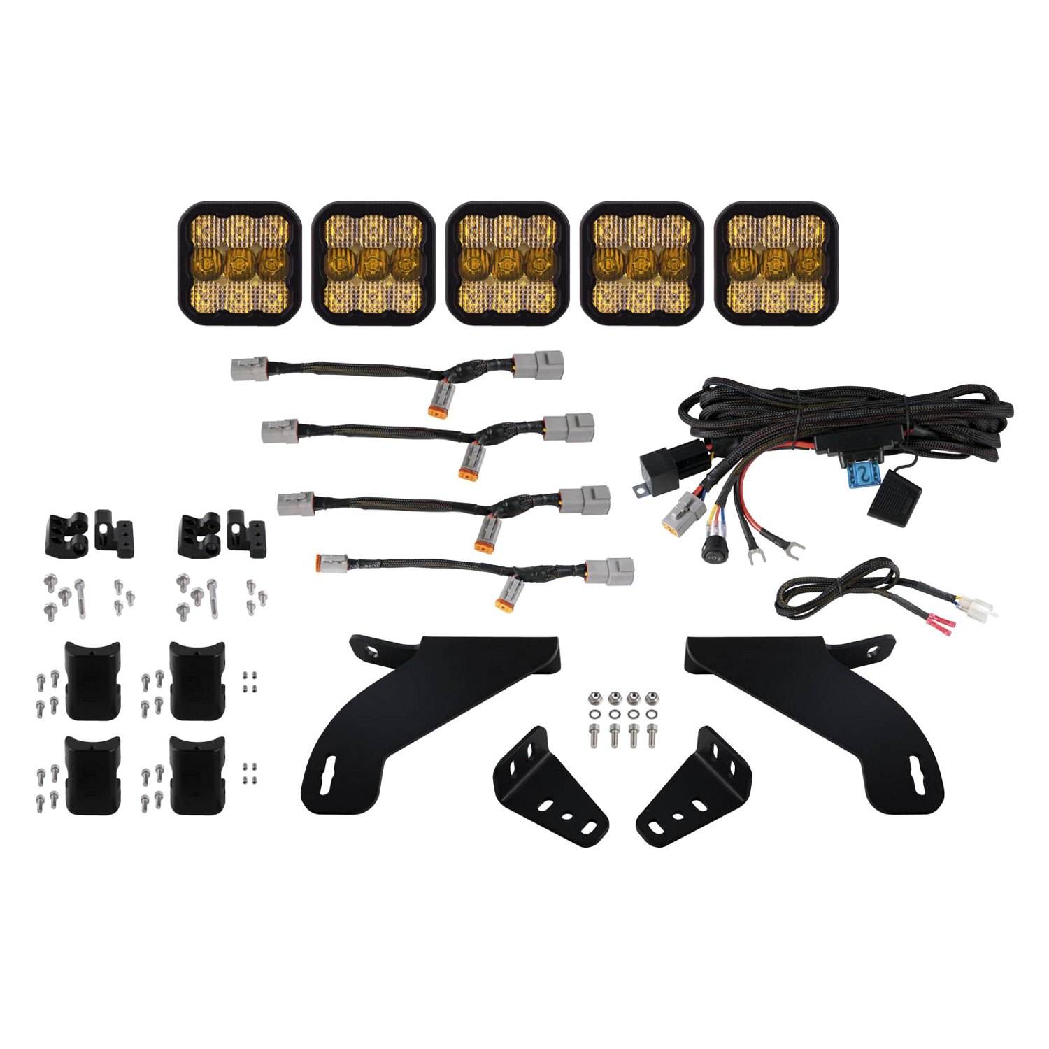 Diode Dynamics® DD7322 Grille Mounted CrossLink Pro 5Pod 450W Combo