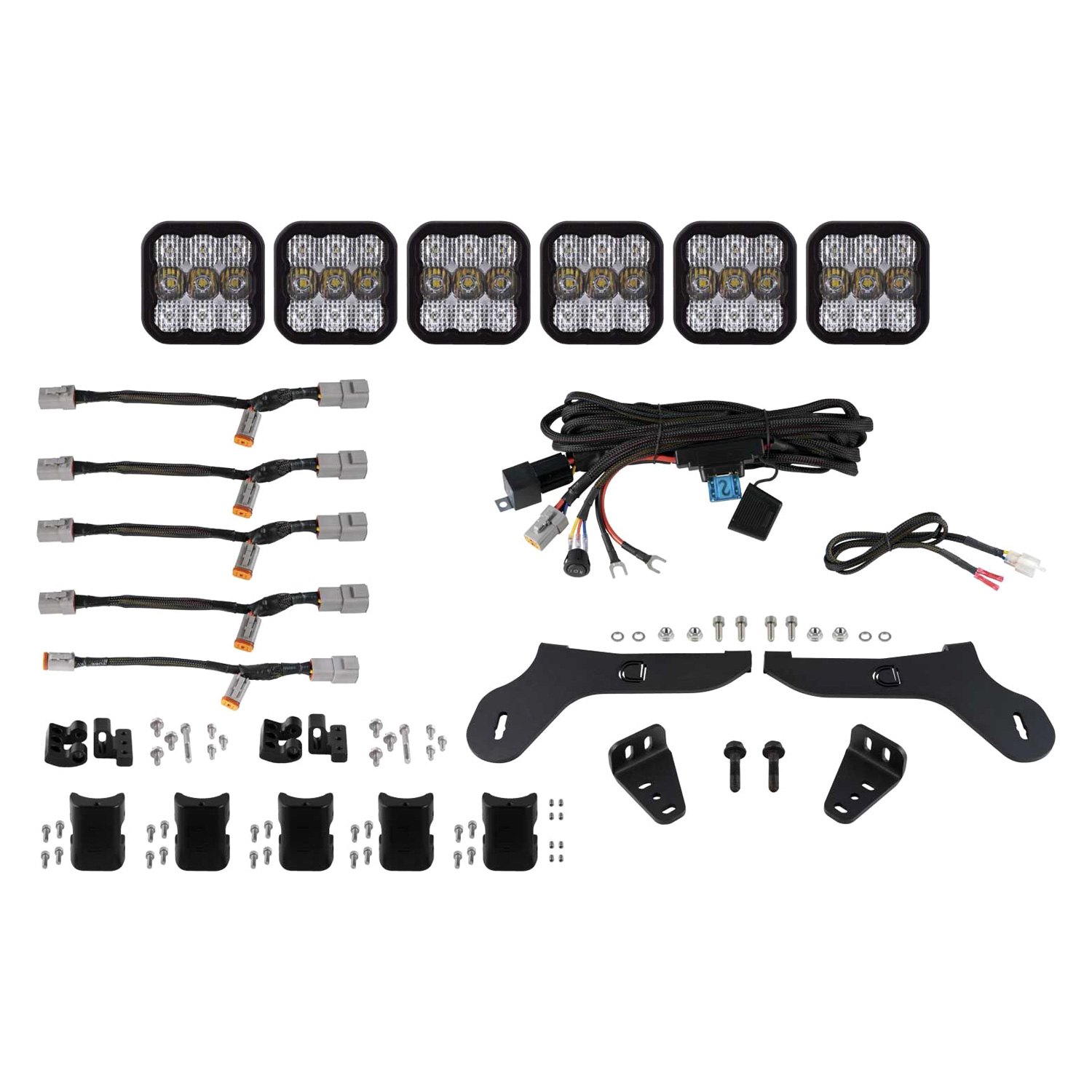 Diode Dynamics® DD7337 Grille Mounted CrossLink Pro 6Pod 540W Combo