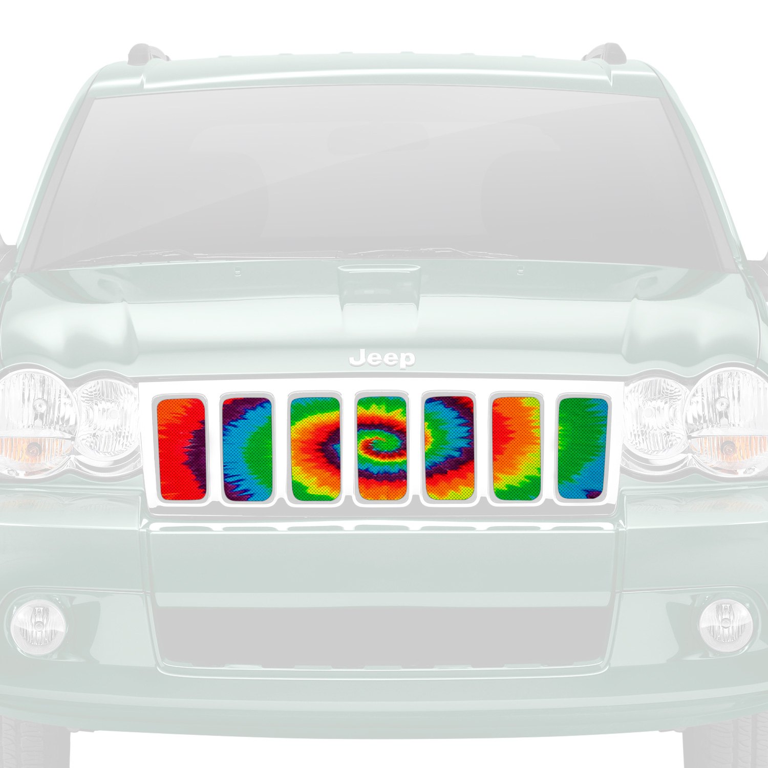 Dirty Acres® TIEDYEJLTC 1Pc Tie Dye Style Perforated Main Grille