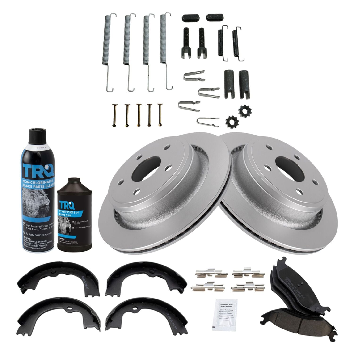 DIY Solutions® BFS05597 - Rear Disc Brake Kit with Ceramic Pads and Shoes