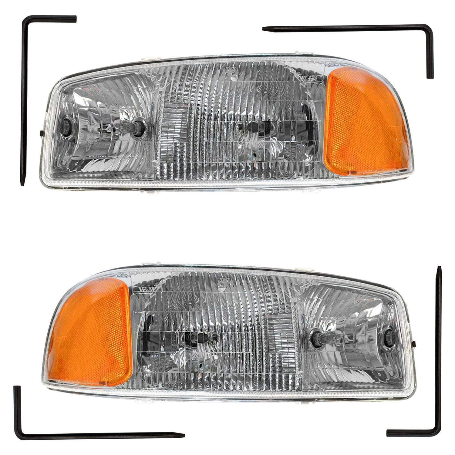 Diy Solutions® Lht03975 Driver And Passenger Side Replacement Headlights