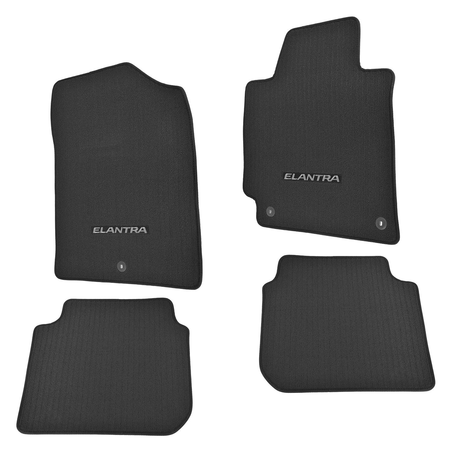 DIY Solutions® RES00715 1st & 2nd Row Black Carpet Floor Mat Set