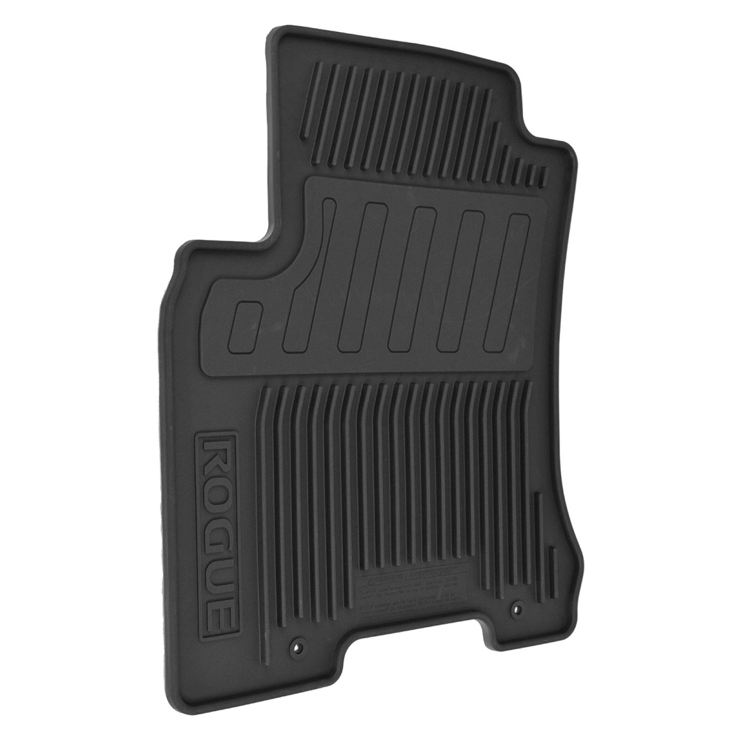 DIY Solutions® RES01060 1st & 2nd Row Black Rubber Floor Mat Set