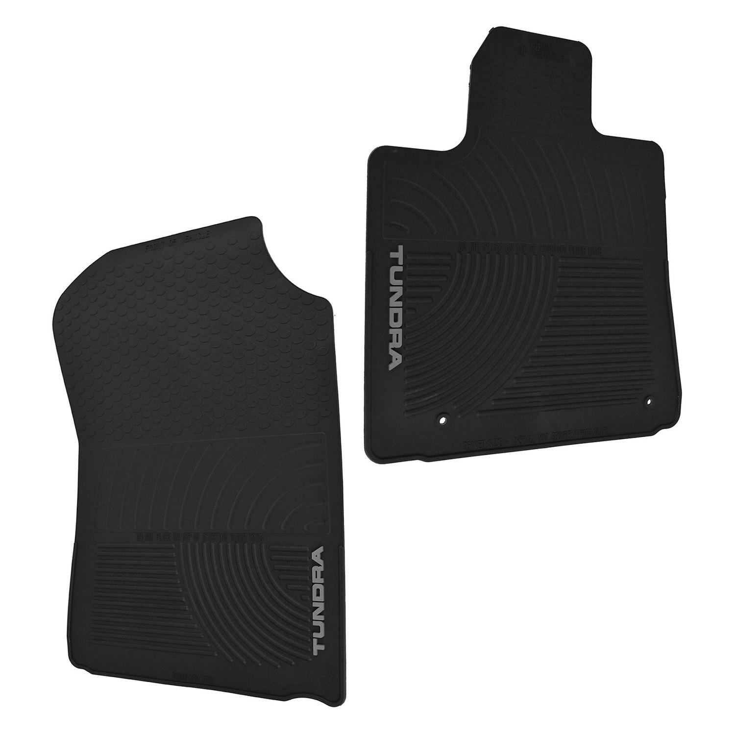DIY Solutions® RES01159 1st Row Black Rubber Floor Mats