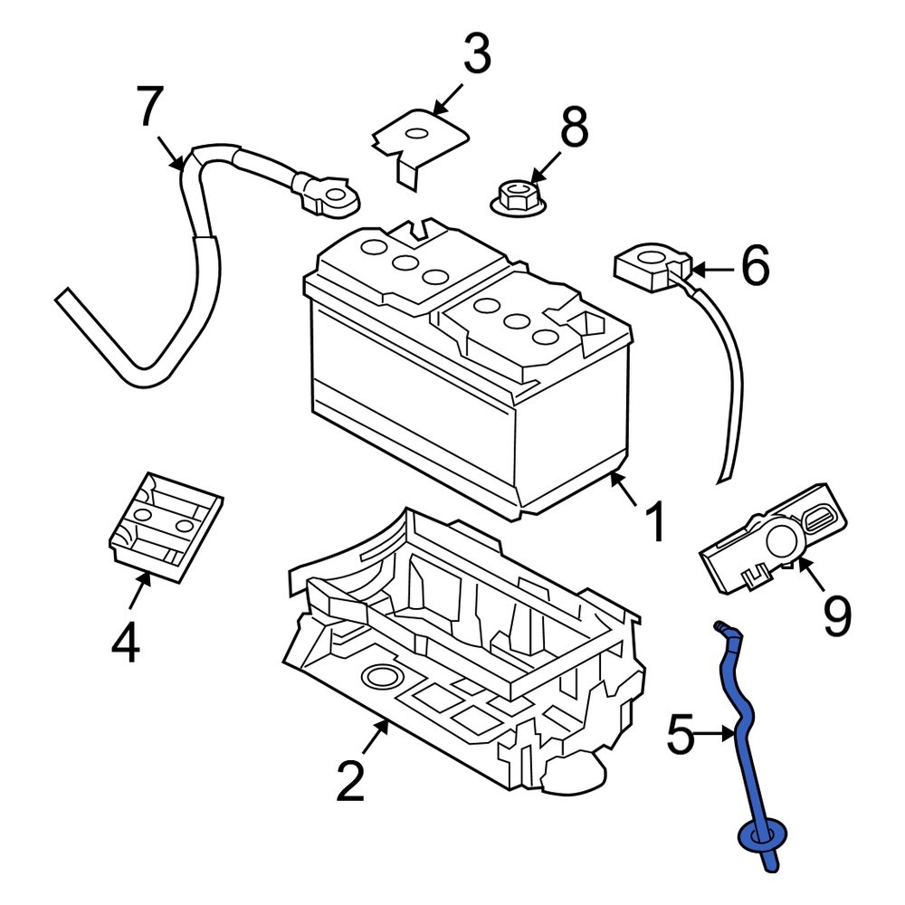 Dodge OE 4608914AA Battery Vent Tube