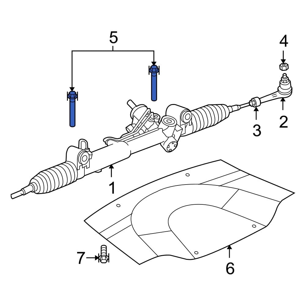 Dodge OE 6102378AA Rack and Pinion Bolt