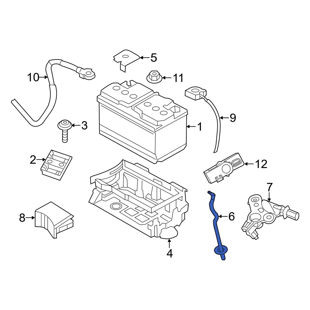 Dodge OE 4608914AA Battery Vent Tube
