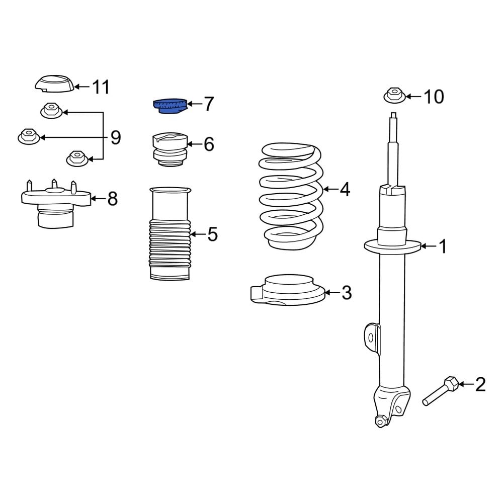 Dodge OE 4895422AA Lower Coil Spring Insulator
