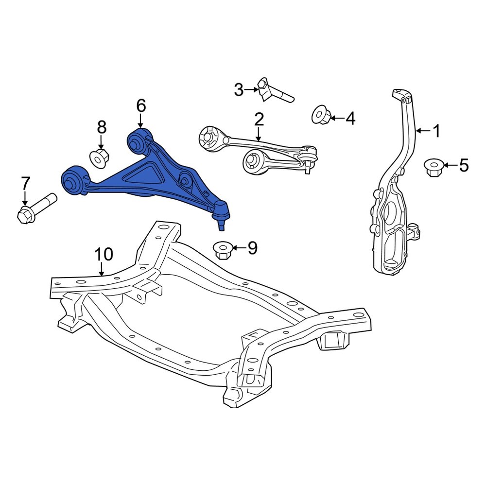 Dodge OE 5168283AB Front Left Lower Suspension Control Arm