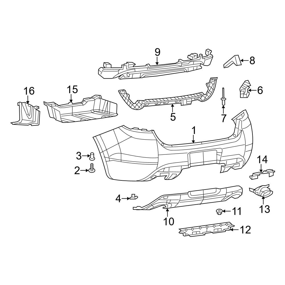 Dodge Oe 68081378aa Rear Valance Panel