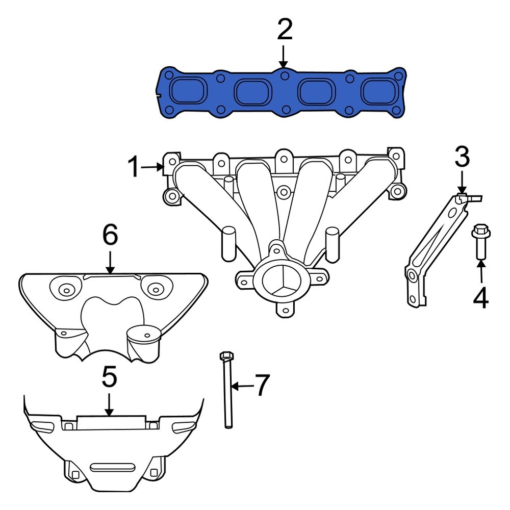 Dodge OE 1555A185 Exhaust Manifold Gasket