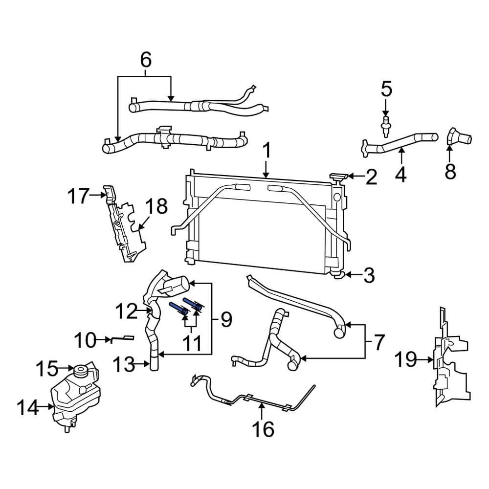 Dodge OE 6105039AA Engine Coolant Thermostat Housing Bolt