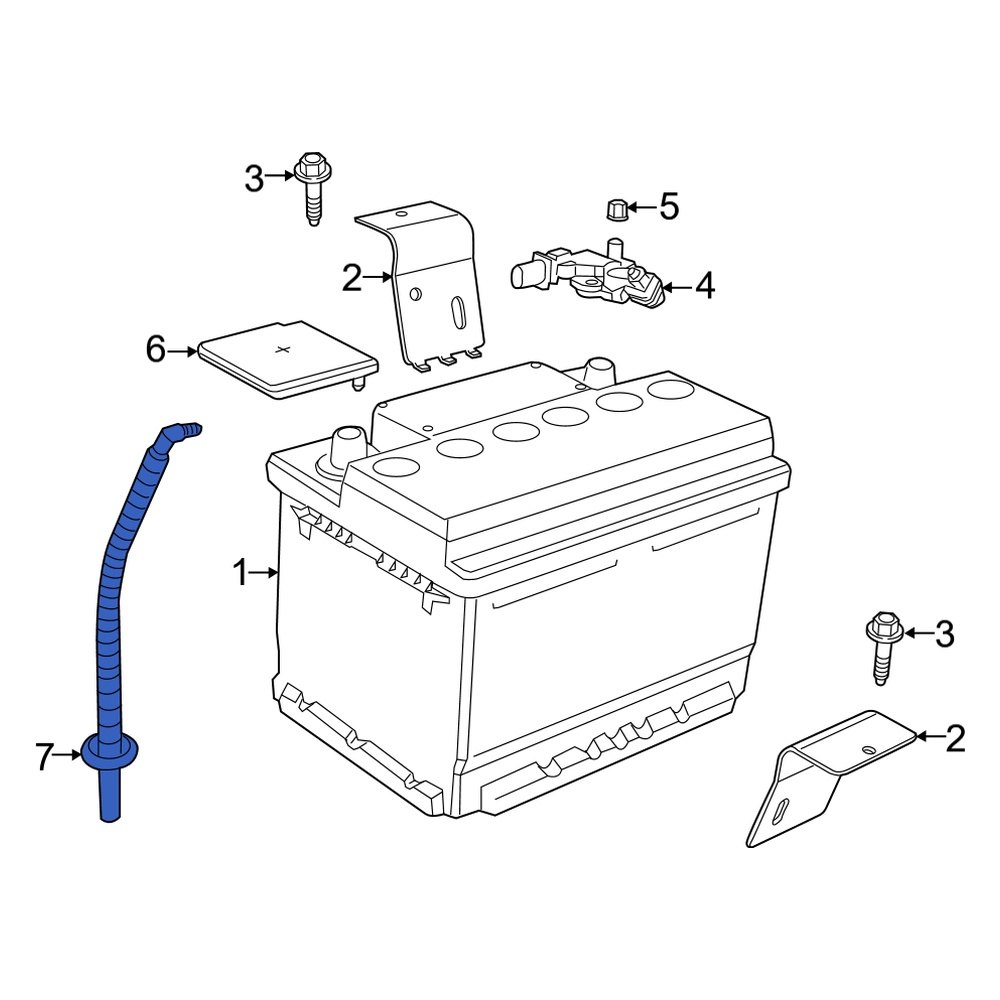 Dodge OE 4608914AA Battery Vent Tube