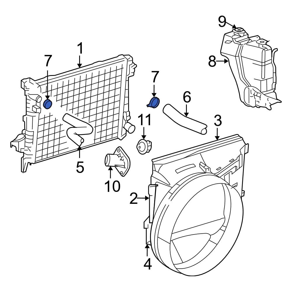 Dodge OE 55037660AA Lower Radiator Hose Clamp