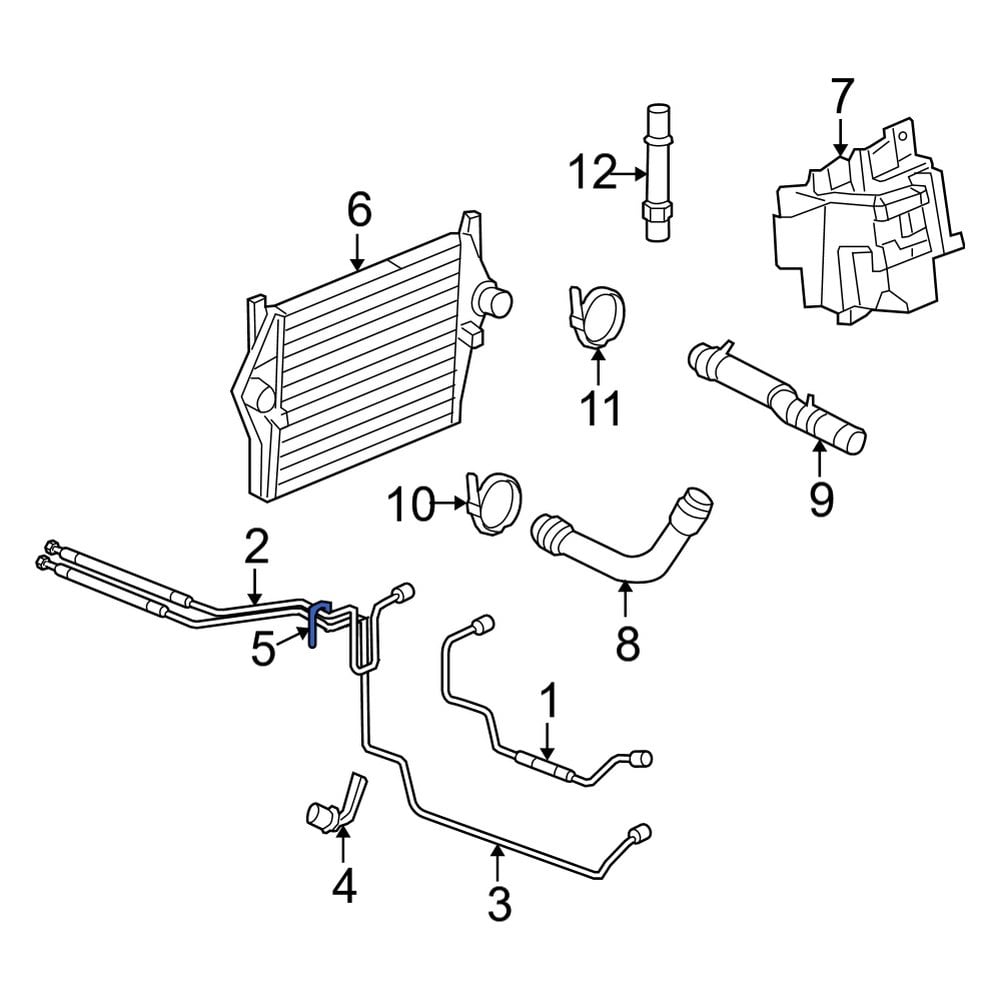 Dodge OE 52028621 - Transmission Oil Cooler Line Clip