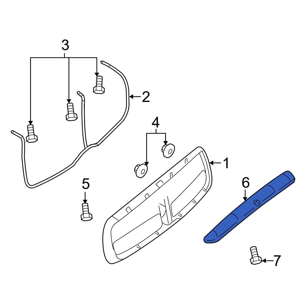 Dodge OE 82210944 Front Hood Deflector