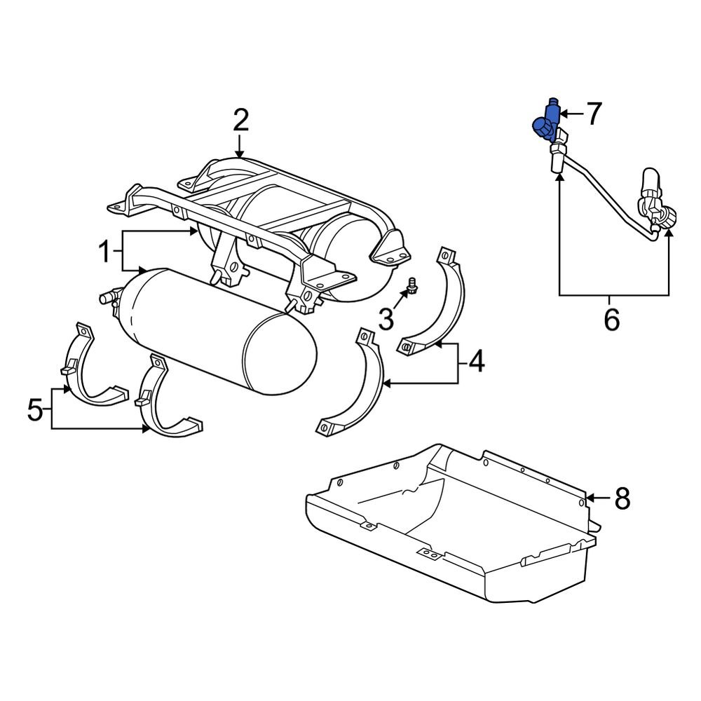 Dodge OE 53015440AA Fuel Tank Pressure Sensor