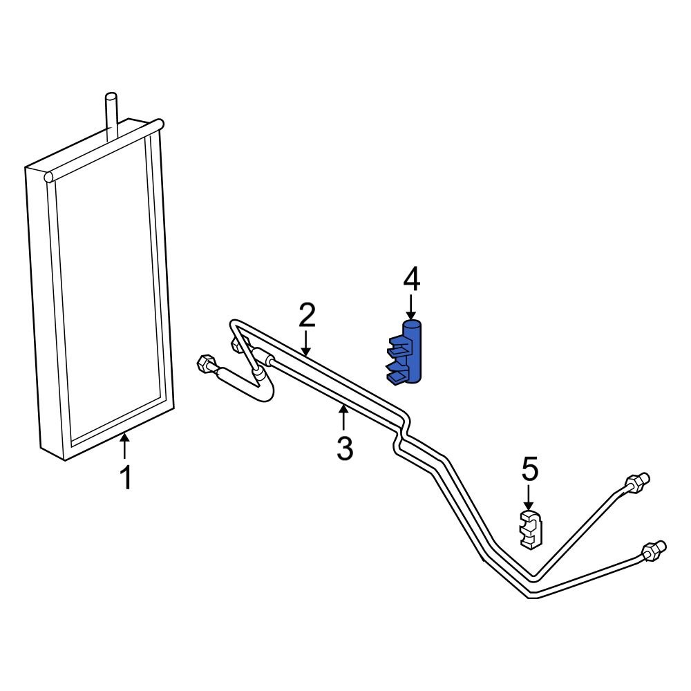 Dodge OE 52079789AB Transmission Oil Cooler Line Bracket