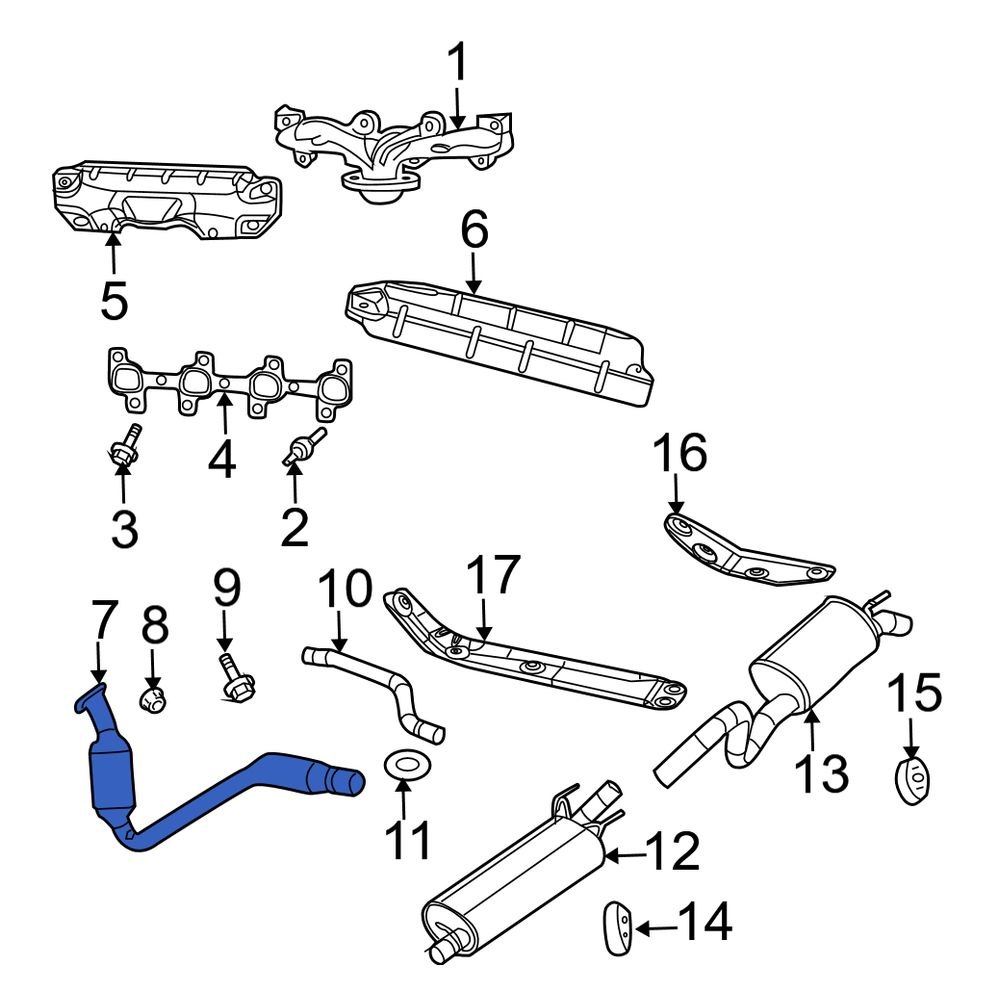 Dodge OE 52855404AA Catalytic Converter