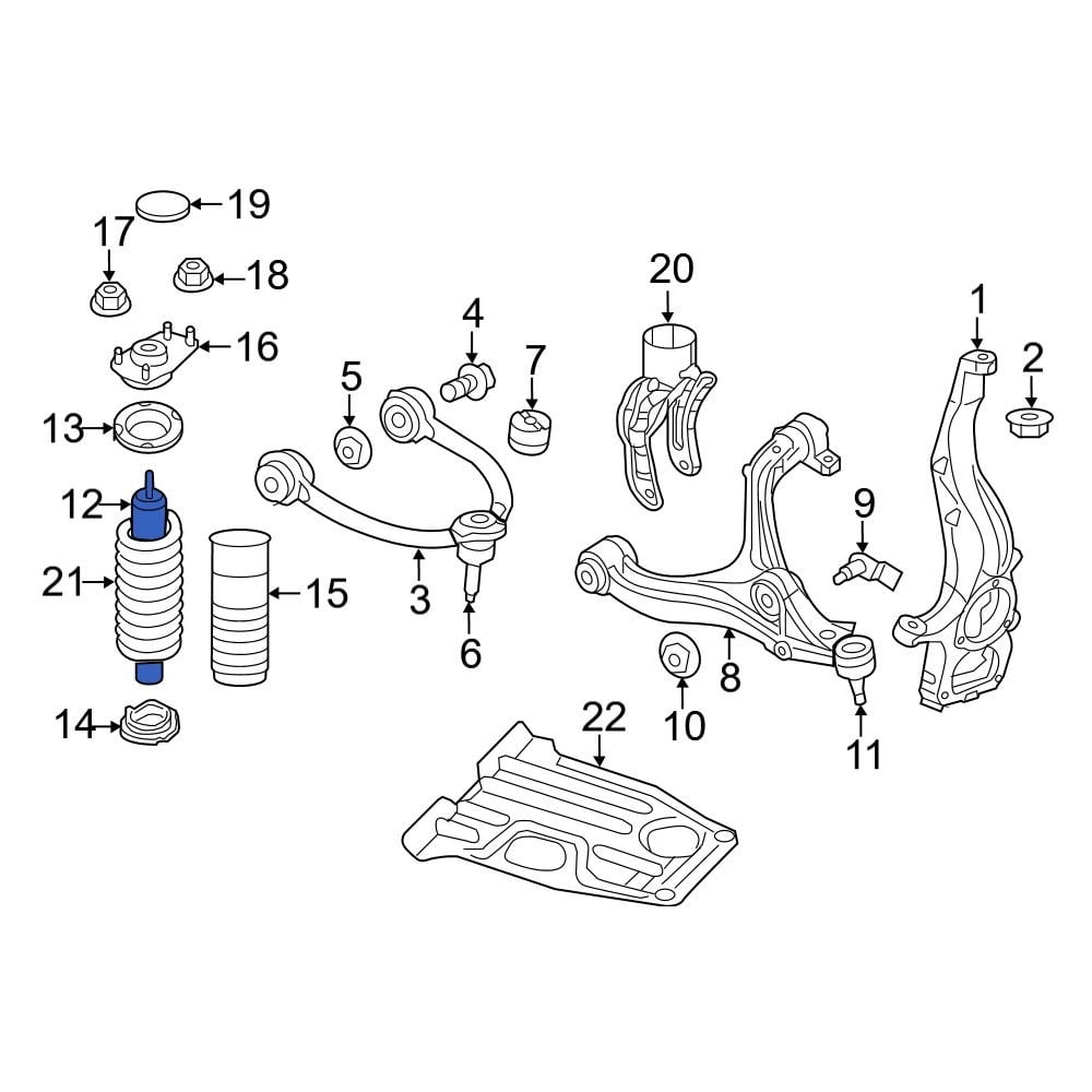 Dodge OE 68536188AB - Front Right Shock Absorber