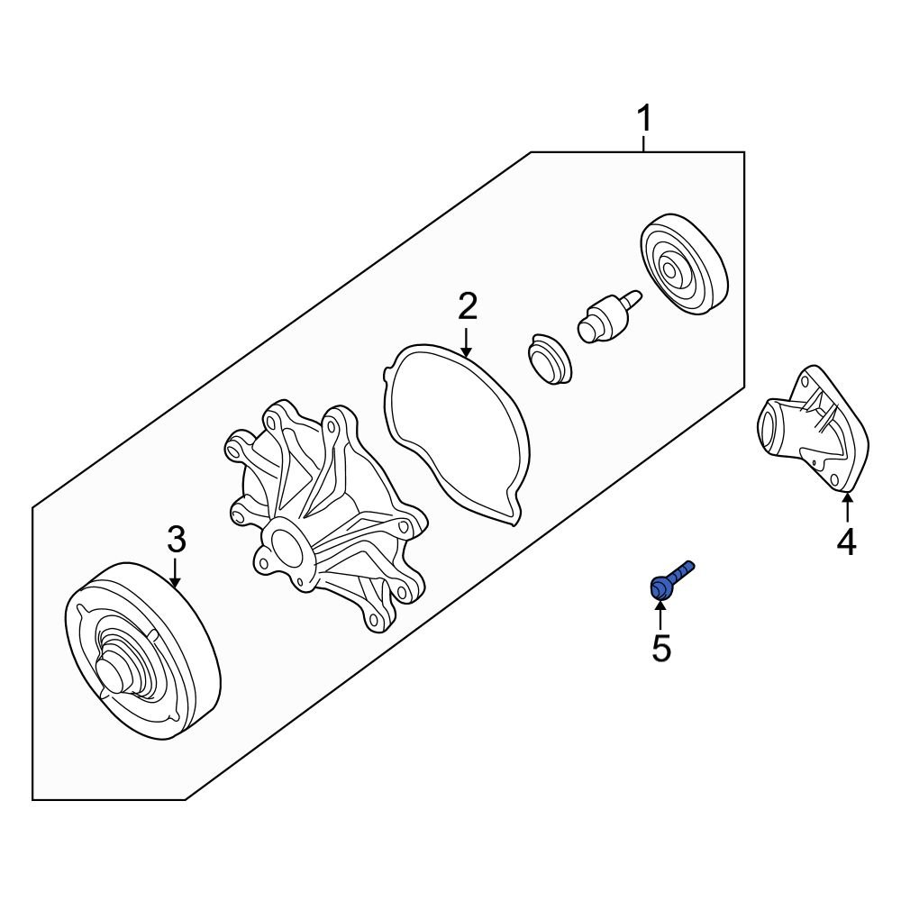 Dodge OE 6505502AA Engine Coolant Thermostat Housing Bolt