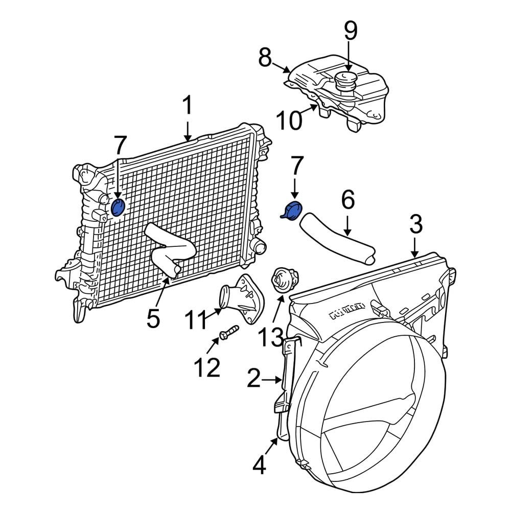 Dodge OE 55037660AA Lower Radiator Hose Clamp