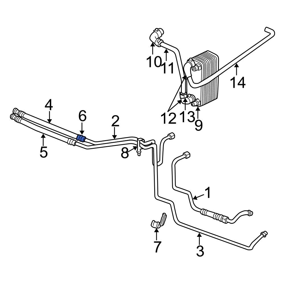 Dodge OE 50010185AC Automatic Transmission Oil Cooler Control Valve