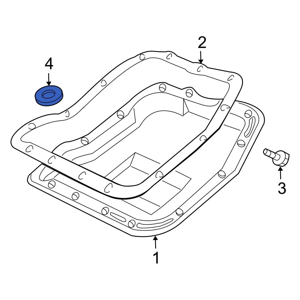Dodge OE 68207788AA Transmission Oil Pan