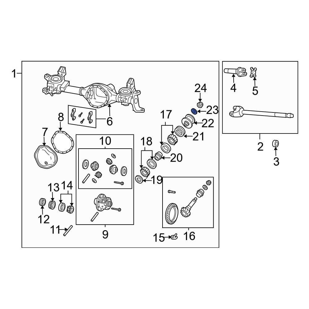 Dodge OE 5086703AA Front Drive Shaft Pinion Yoke Washer