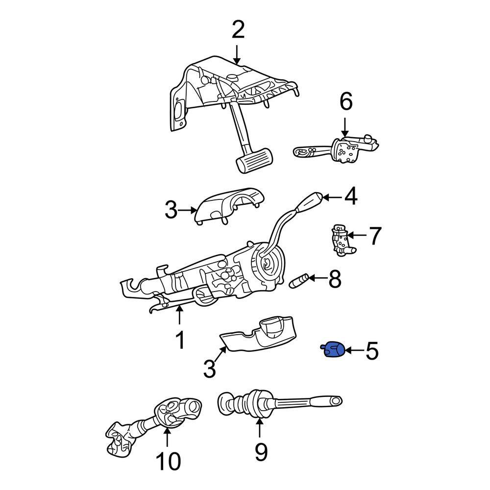 Dodge OE 5018975AA Automatic Transmission LockUp Torque Converter Switch