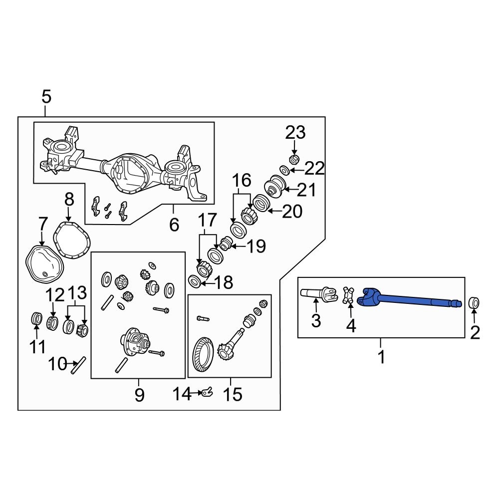 Dodge OE 68065426AB Front Right Drive Axle Shaft
