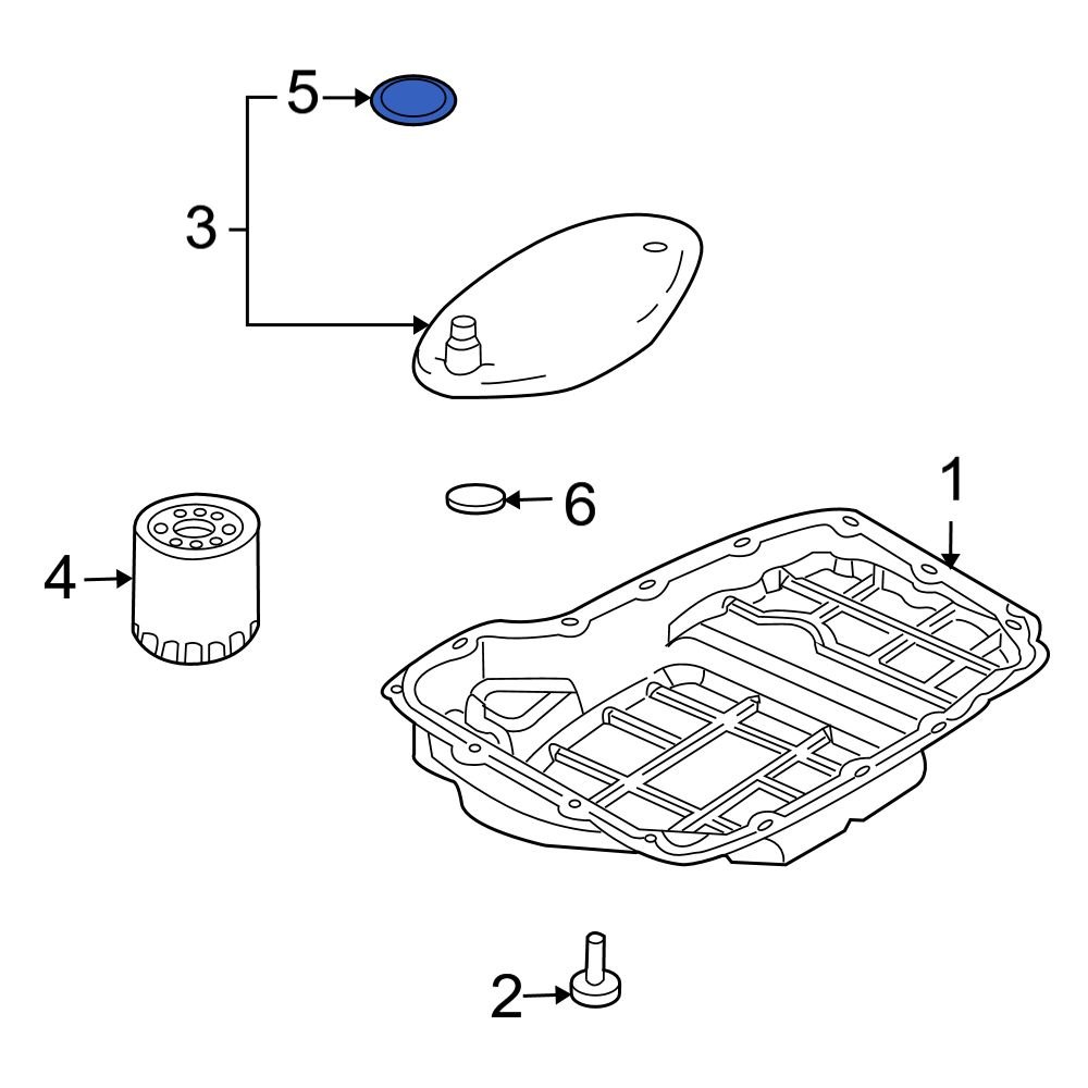 Dodge OE 4799964AD Automatic Transmission Filter ORing
