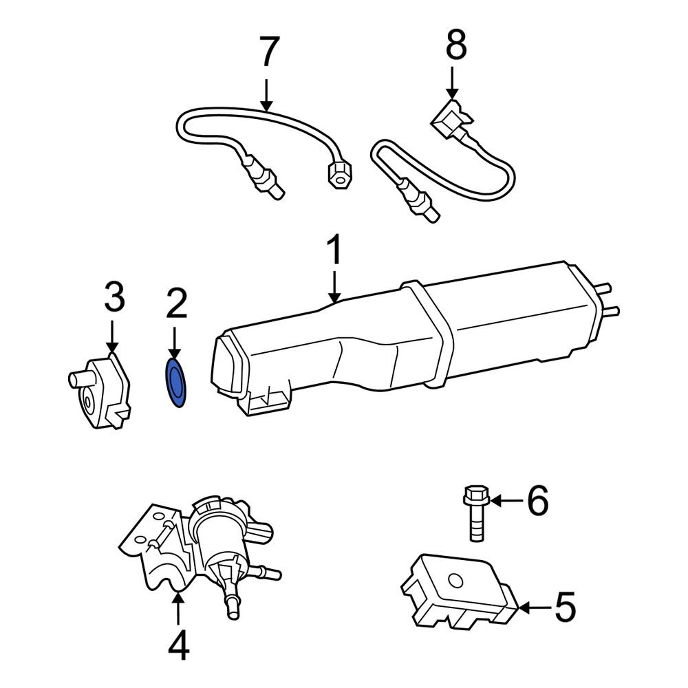 Dodge OE 52129436AB Evaporative Emissions System Leak Detection Pump Seal