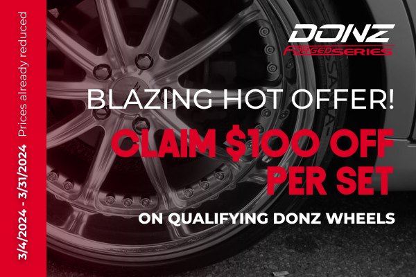 DONZ® MERLINO Wheels - Gloss Black with Machined Face Rims