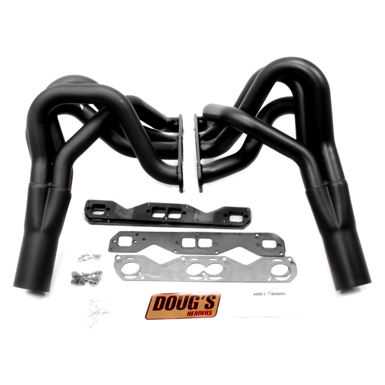 Doug's Headers® D365B 4Tube Steel HiTemp Black Coated Long Tube