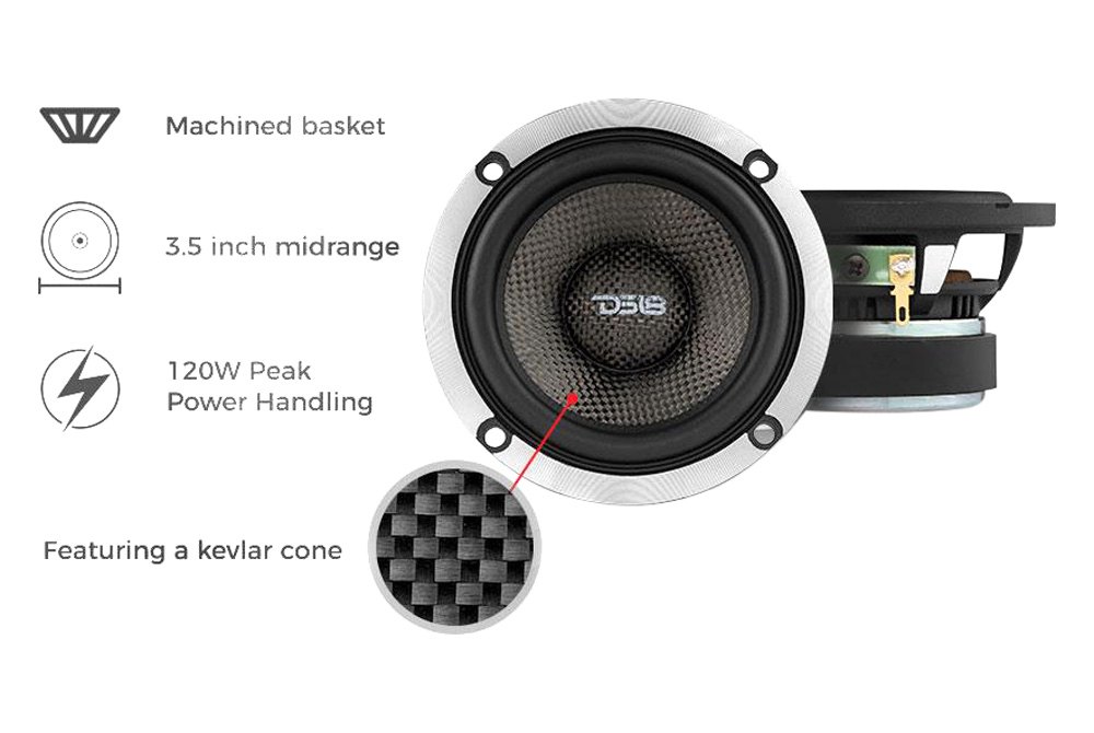 DS18® DX3 Deluxe Series 61/2" 3Way 580W Component Speakers
