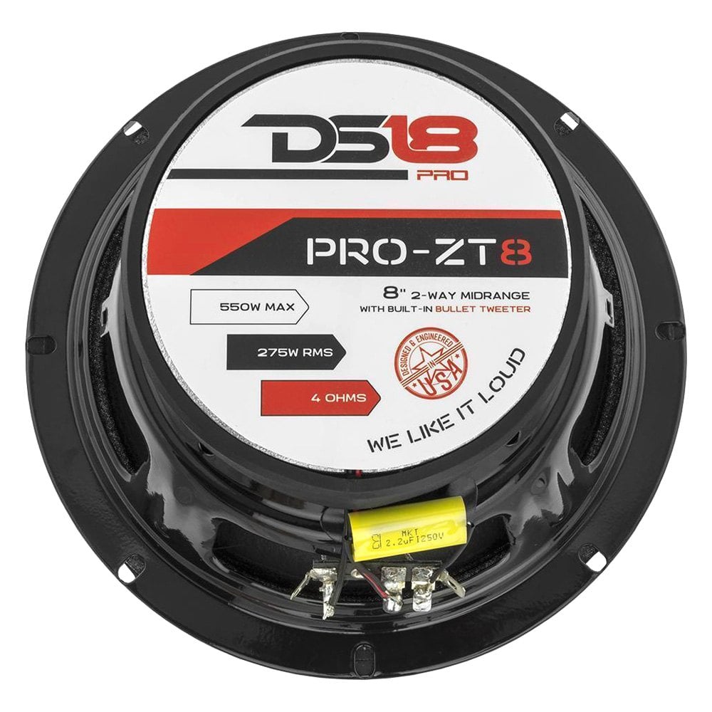 DS18® PROZT8 Pro ZT Series 8" 550W 4 Ohm Midrange Speaker with Built