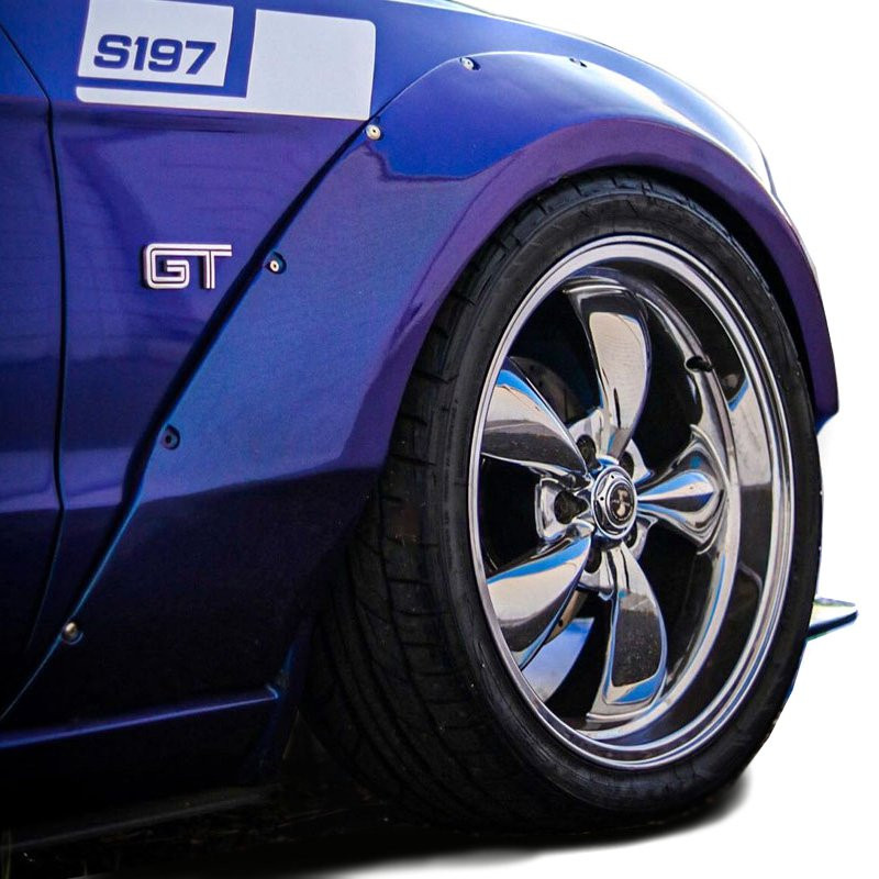 Duraflex® 112623 - Circuit Style 75mm Fiberglass Front Fender Flares ...