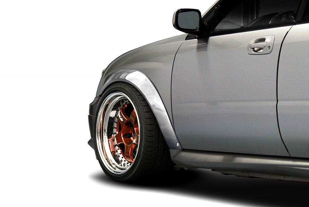 Duraflex® 112756 - Rally Style Fiberglass Front Fender Flares (Unpainted)