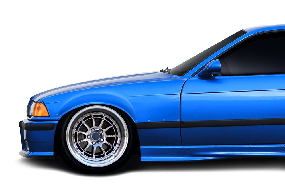 Duraflex® 114619 - C Spec Style Fiberglass Front Fender Flares (Unpainted)