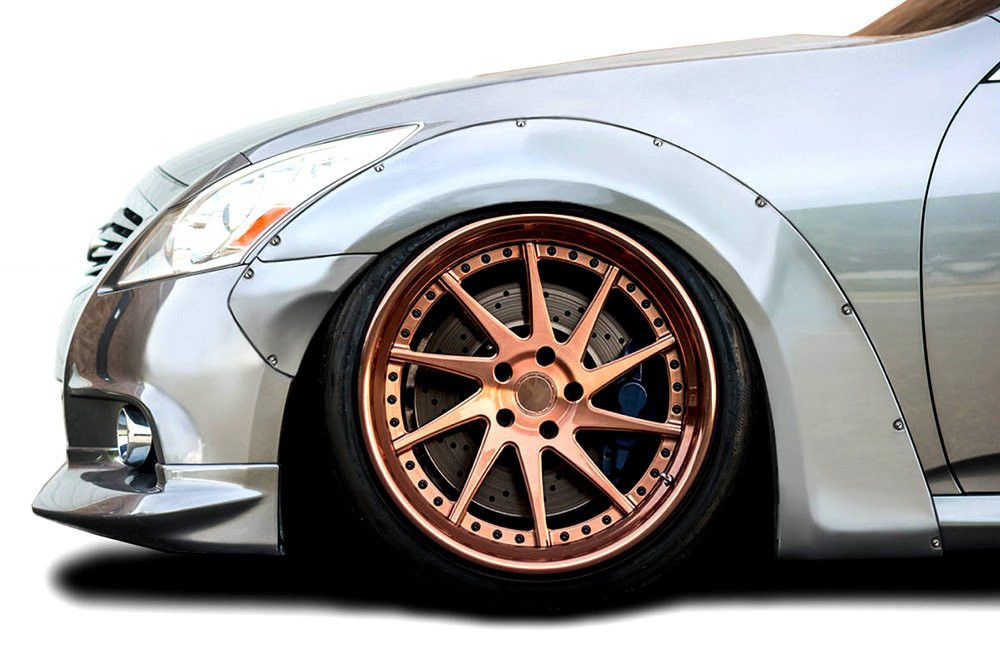 Duraflex® 116078 - LBW Style Fiberglass Front Fender Flares (Unpainted)